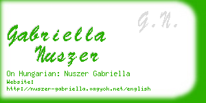 gabriella nuszer business card